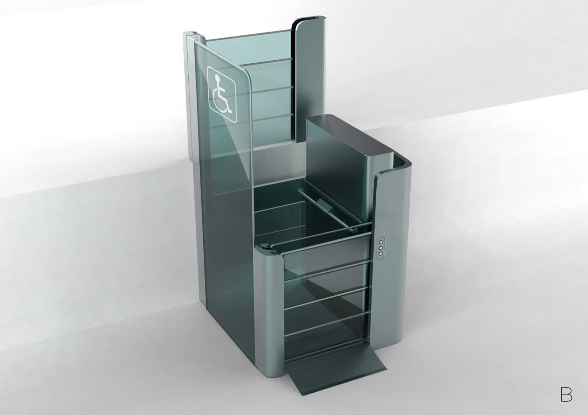 Вертикальная платформа для подъёма инвалидного кресла